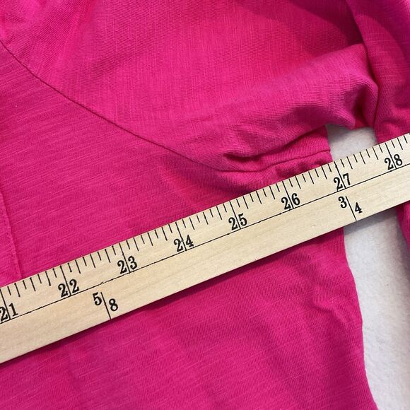 Talbots Plus Shirt Womens 3X Pink Knit Button Front Collar Long Sleeves Casual - Picture 7 of 9